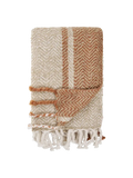 Almora Plaid beige/goldorange Plaid Living Nordic