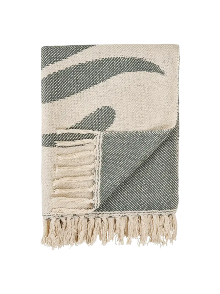 Loni Plaid sand/grün Plaid Living Nordic