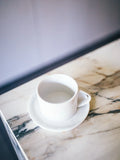 POMAX Porcelino White Tasse mit Untertasse