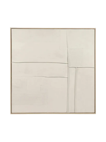 Blanche Wandobjekt – Weiß, 100 × 100 cm