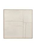 Wandobjekt | POMAX Blanche Wandobjekt – Weiß, 100 × 100 cm - von POMAX online kaufen bei LIVINGforme.