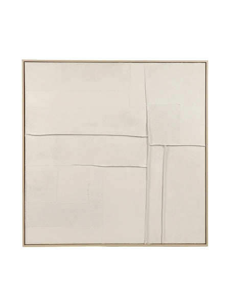 Wandobjekt | POMAX Blanche Wandobjekt – Weiß, 100 × 100 cm - von POMAX online kaufen bei LIVINGforme.