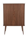 Barbier Highboard in Walnuss, Ansicht 1
