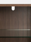 Barbier Highboard in Walnuss, Detail