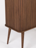 Barbier Highboard in Walnuss, Detail
