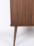 Barbier Highboard in Walnuss, Detail