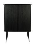 Barbier Highboard in Schwarz, Ansicht 1