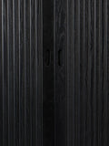 Barbier Highboard in Schwarz, Detail