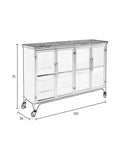 Ferre Sideboard Schwarz, Maßzeichnung
