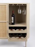 Amaya Weinschrank Beige, Detail