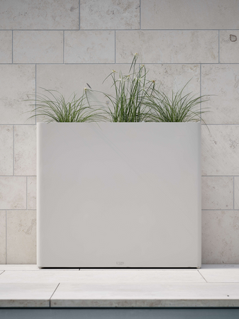 Pflanzgefäß | Pflanzgefäß 80x25x70 cm Aluminium greige - von Stern Möbel online kaufen bei LIVINGforme.
