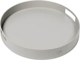 Tablett | Tablett rund Ø 50 cm Aluminium greige - von Stern Möbel online kaufen bei LIVINGforme.