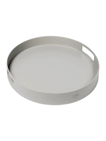 Tablett rund Ø 50 cm Aluminium greige Tablett Stern Möbel