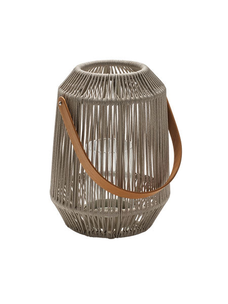 Laterne Nele | Laterne Nele Ø 39 cm Höhe 50 cm Aluminium greige Kordel greige - von Stern Möbel online kaufen bei LIVINGforme.