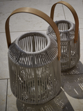 Laterne Nele | Laterne Nele Ø 39 cm Höhe 50 cm Aluminium greige Kordel greige - von Stern Möbel online kaufen bei LIVINGforme.