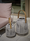 Laterne Nele | Laterne Nele Ø 39 cm Höhe 50 cm Aluminium greige Kordel greige - von Stern Möbel online kaufen bei LIVINGforme.