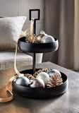 Etagere | Cascata Etagere – Eisen schwarz, Ø 22 + 30 cm, H 42,5 cm - von Lambert online kaufen bei LIVINGforme.