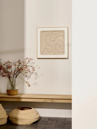 Wandobjekt | POMAX La Marée Basse Wandobjekt I – Beige, 60 × 60 cm - von POMAX online kaufen bei LIVINGforme.