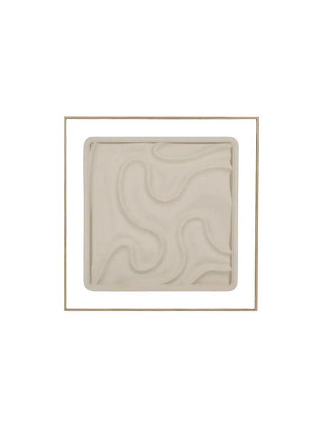 Wandobjekt | POMAX La Marée Basse Wandobjekt I – Beige, 60 × 60 cm - von POMAX online kaufen bei LIVINGforme.