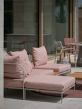 Eckelement | Eckelement Coco Lounge Aluminium greige Kissen 100% Polyacryl Lychee - von Stern Möbel online kaufen bei LIVINGforme.