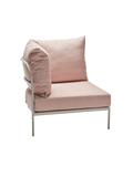 Eckelement | Eckelement Coco Lounge Aluminium greige Kissen 100% Polyacryl Lychee - von Stern Möbel online kaufen bei LIVINGforme.