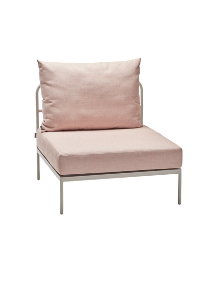 Mittelelement | Mittelelement Coco Lounge Aluminium greige Kissen 100% Polyacryl Lychee - von Stern Möbel online kaufen bei LIVINGforme.