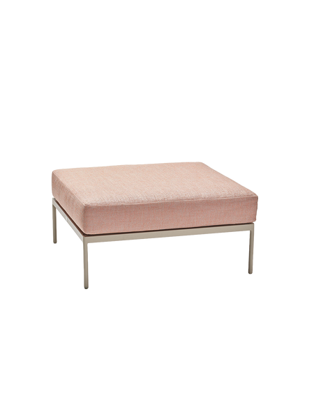 Kissen | Hocker Coco Lounge Aluminium greige Kissen 100% Polyacryl Lychee - von Stern Möbel online kaufen bei LIVINGforme.