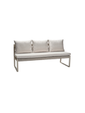 Kissen | Bank Tammo 3-Sitzer Aluminium greige Kordel greige Kissenset 100% Polyacryl Ivory - von Stern Möbel online kaufen bei LIVINGforme.