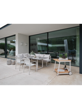 Kissen | Bank Tammo 3-Sitzer Aluminium greige Kordel greige Kissenset 100% Polyacryl Ivory - von Stern Möbel online kaufen bei LIVINGforme.