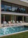 Stapelsessel | Stapelsessel Jella Aluminium greige Kordel greige Kissenset 100% Polyacryl Vanilla - von Stern Möbel online kaufen bei LIVINGforme.