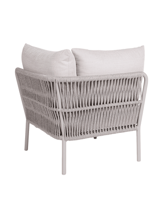 Kissen | Eckelement Romy Lounge Aluminium greige Kissen 100% Polyacryl Vanilla - von Stern Möbel online kaufen bei LIVINGforme.