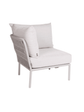 Kissen | Eckelement Romy Lounge Aluminium greige Kissen 100% Polyacryl Vanilla - von Stern Möbel online kaufen bei LIVINGforme.