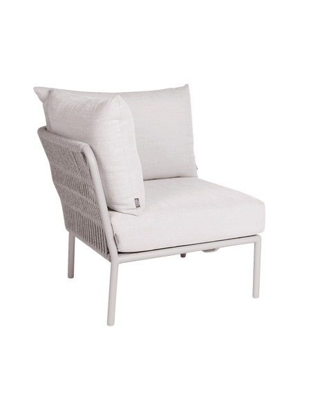 Kissen | Eckelement Romy Lounge Aluminium greige Kissen 100% Polyacryl Vanilla - von Stern Möbel online kaufen bei LIVINGforme.
