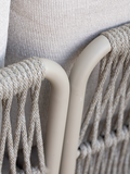 Kissen | Mittelelement Romy Lounge Aluminium greige Kissen 100% Polyacryl Vanilla - von Stern Möbel online kaufen bei LIVINGforme.