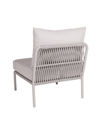 Kissen | Mittelelement Romy Lounge Aluminium greige Kissen 100% Polyacryl Vanilla - von Stern Möbel online kaufen bei LIVINGforme.