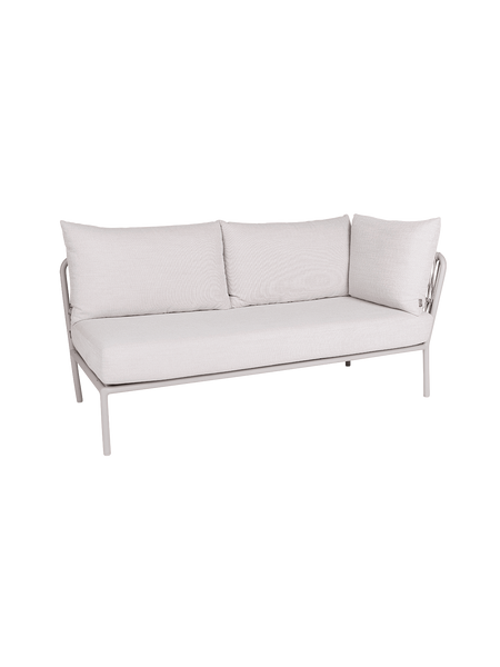 Kissen | Element Romy Lounge 2-Sitzer Armlehne links Aluminium greige Kissen 100% Polyacryl Vanilla - von Stern Möbel online kaufen bei LIVINGforme.