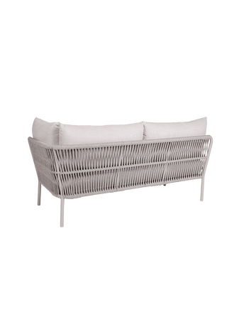 Kissen | Element Romy Lounge 2-Sitzer Armlehne links Aluminium greige Kissen 100% Polyacryl Vanilla - von Stern Möbel online kaufen bei LIVINGforme.