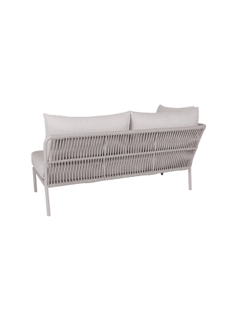Kissen | Element Romy Lounge 2-Sitzer Armlehne rechts Aluminium greige Kissen 100% Polyacryl Vanilla - von Stern Möbel online kaufen bei LIVINGforme.
