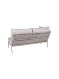 2er-Sitzer | Element Romy Lounge 2-Sitzer Armlehne rechts Aluminium greige Kissen 100% Polyacryl Vanilla - von Stern Möbel online kaufen bei LIVINGforme.
