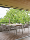Kissen | Sessel Klea Aluminium greige Kordel greige Kissenset 100% Polyacryl Vanilla - von Stern Möbel online kaufen bei LIVINGforme.