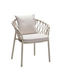 Kissen | Sessel Klea Aluminium greige Kordel greige Kissenset 100% Polyacryl Vanilla - von Stern Möbel online kaufen bei LIVINGforme.