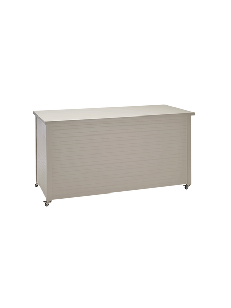 Kissen | Kissenbox Gilbert 176x76x91 cm Aluminium greige mit Schloß - von Stern Möbel online kaufen bei LIVINGforme.