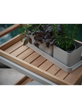 Servierwagen | Servierwagen Frido 86x58x77 cm Aluminium greige Teak FSC®-zertifiziert - von Stern Möbel online kaufen bei LIVINGforme.