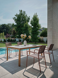 Stapelsessel | Stapelsessel Joris Aluminium Terra Textilen Sienna light/Aluminiumarmlehnen Terra - von Stern Möbel online kaufen bei LIVINGforme.