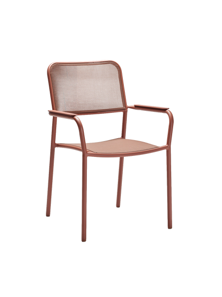 Stapelsessel | Stapelsessel Joris Aluminium Terra Textilen Sienna light/Aluminiumarmlehnen Terra - von Stern Möbel online kaufen bei LIVINGforme.