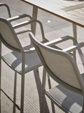 Stapelsessel | Stapelsessel Joris Aluminium greige Textilen Sesam light/Aluminiumarmlehnen greige - von Stern Möbel online kaufen bei LIVINGforme.
