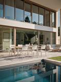 Stapelsessel | Stapelsessel Joris Aluminium greige Textilen Sesam light/Aluminiumarmlehnen greige - von Stern Möbel online kaufen bei LIVINGforme.