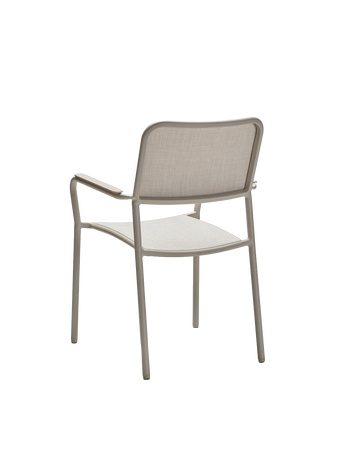Stapelsessel | Stapelsessel Joris Aluminium greige Textilen Sesam light/Aluminiumarmlehnen greige - von Stern Möbel online kaufen bei LIVINGforme.