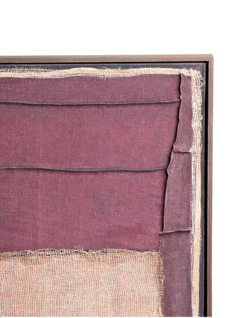 Wandobjekt | POMAX Hessian Wandobjekt I – Aubergine, 80 × 100 cm - von POMAX online kaufen bei LIVINGforme.