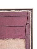 Wandobjekt | POMAX Hessian Wandobjekt I – Aubergine, 80 × 100 cm - von POMAX online kaufen bei LIVINGforme.